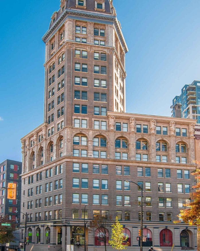 Sun Tower, the heritage-designated tower at 128 West Pender Street, Vancouver