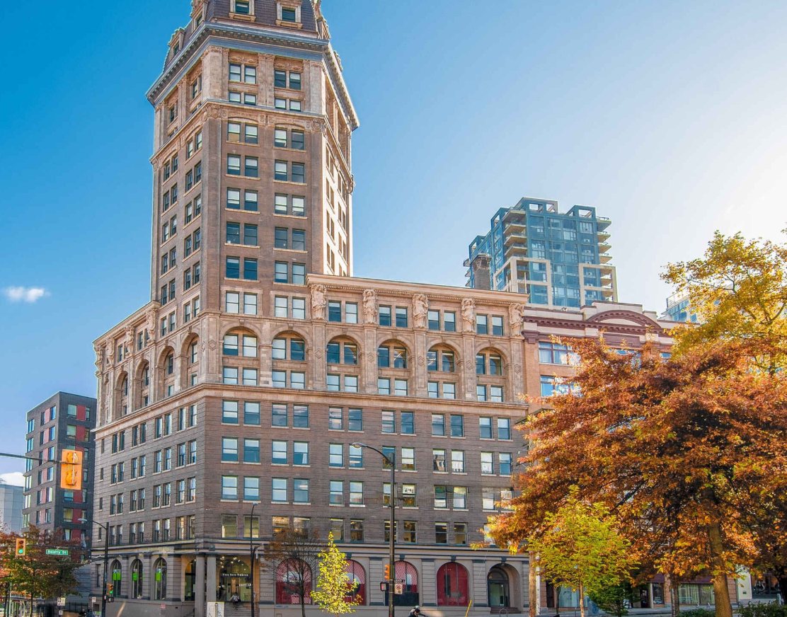 Sun Tower, a heritage-designated office tower at 128 West Pender Street, Vancouver
